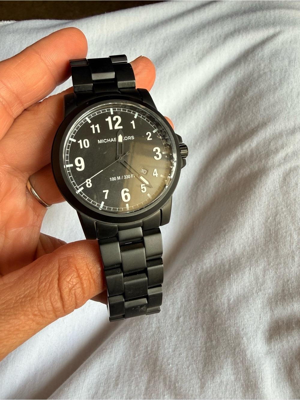 Michael Kors Black Matte Stainless Steel Watch